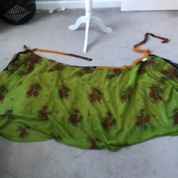 My Choice Flowy Boho Gypsy Double Layered Wrap Skirt One Size Fits Most - Picture 10 of 13